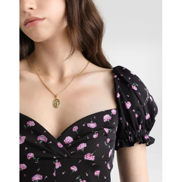 Dolce & Gabbana Carnations-print dress, view 4