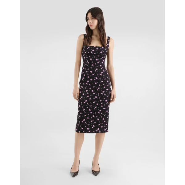 Dolce & Gabbana Carnations-print sheath dress, view 2