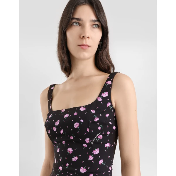 Dolce & Gabbana Carnations-print sheath dress, view 4