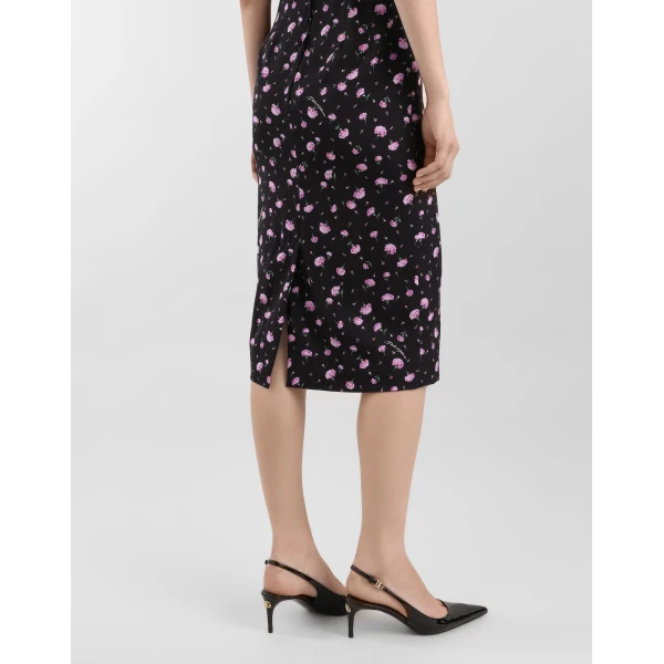 Dolce & Gabbana Carnations-print sheath dress, view 5