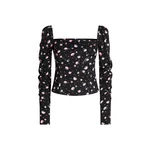 Dolce & Gabbana Carnations-print silk top