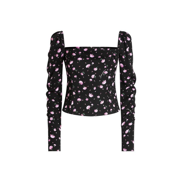 Dolce & Gabbana Carnations-print silk top
