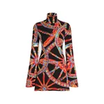 Dolce & Gabbana Carretto-print charmeuse dress