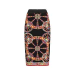 Dolce & Gabbana Carretto-print charmeuse long skirt