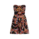 Dolce & Gabbana Carretto-print charmeuse mini dress