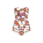 Dolce & Gabbana Carretto-print charmeuse top