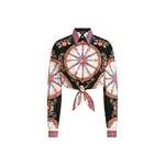 Dolce & Gabbana Carretto-print cotton poplin shirt