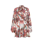 Dolce & Gabbana Carretto-print devoré twill dress