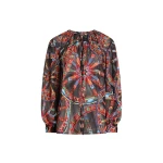 Dolce & Gabbana Carretto-print devoré twill top
