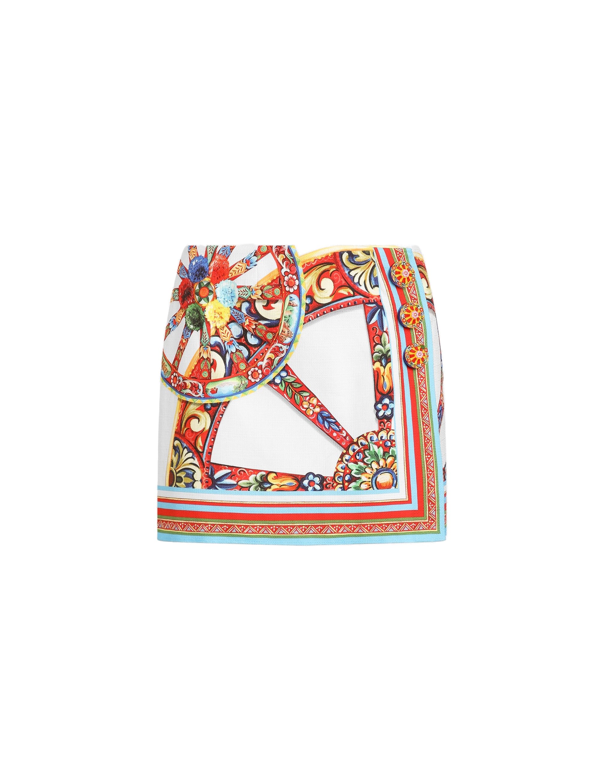 Dolce & Gabbana Carretto-print fabric miniskirt