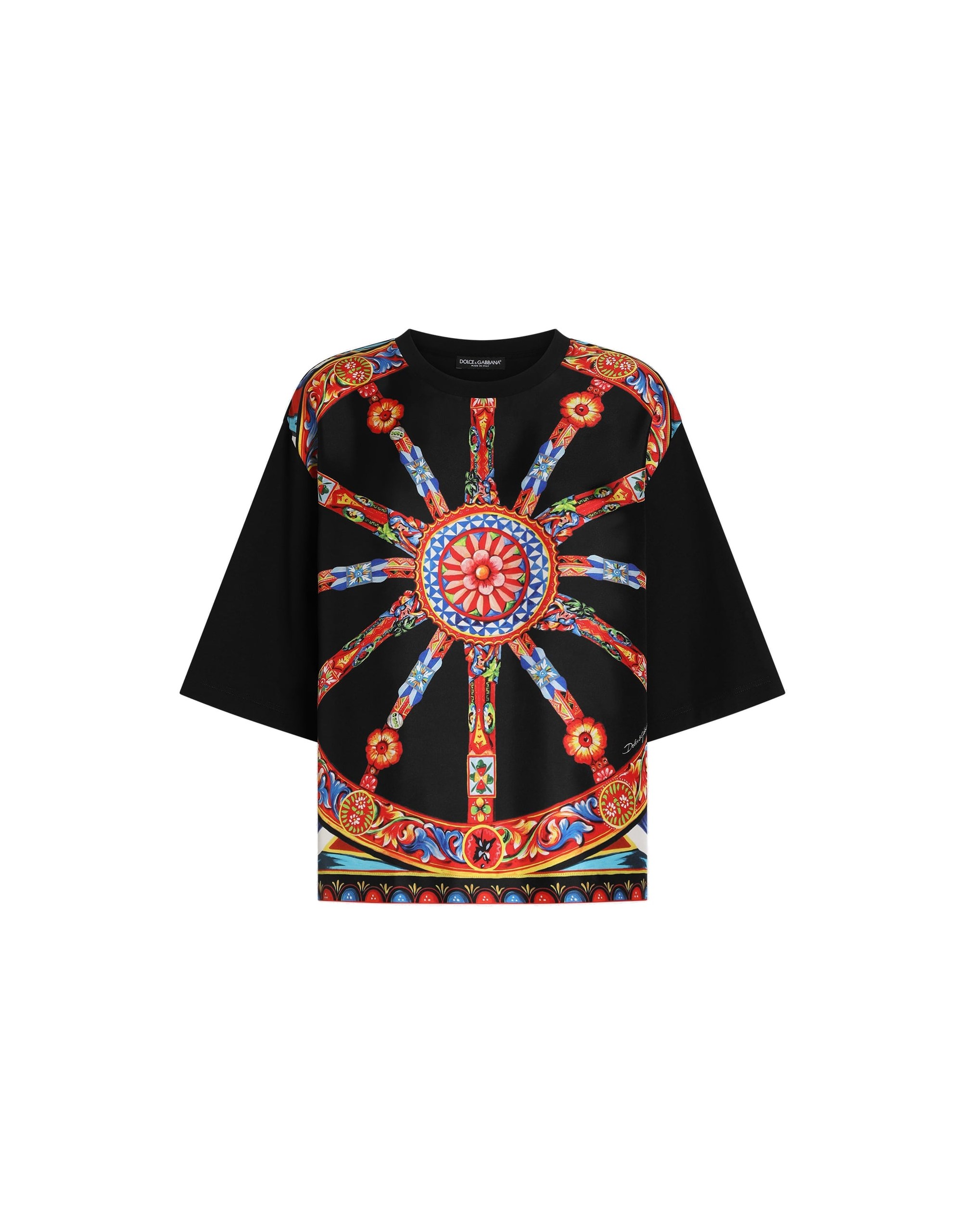 Dolce & Gabbana Carretto-print jersey t-shirt