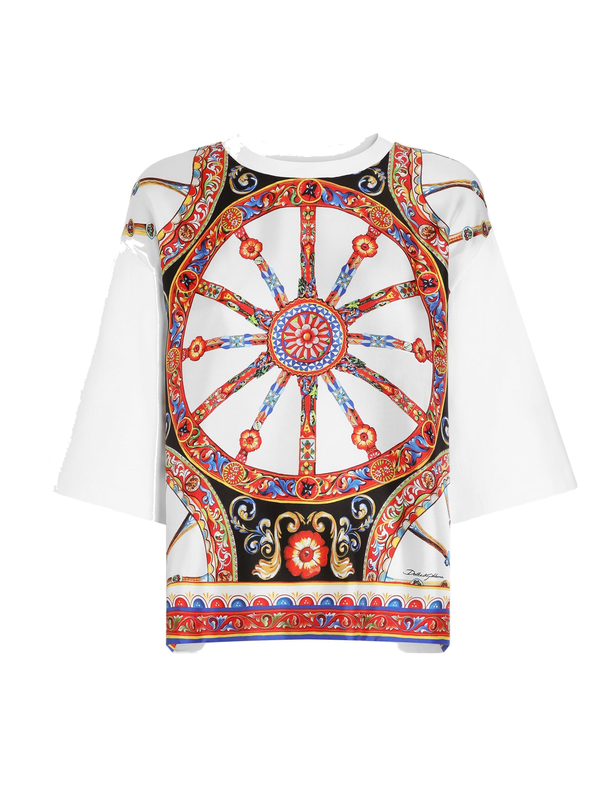 Dolce & Gabbana Carretto-print jersey t-shirt