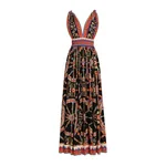 Dolce & Gabbana Carretto-print long poplin dress