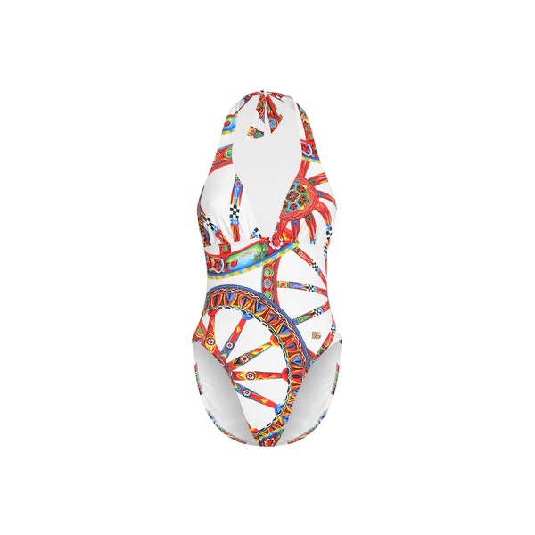 Dolce & Gabbana Carretto-print one-piece swimsuit