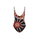 Dolce & Gabbana Carretto-print one-piece swimsuit with logo
