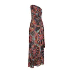 Dolce & Gabbana Carretto-print one-shoulder twill dress