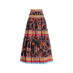 Dolce & Gabbana Carretto-print poplin long skirt