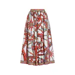 Dolce & Gabbana Carretto-print poplin long skirt