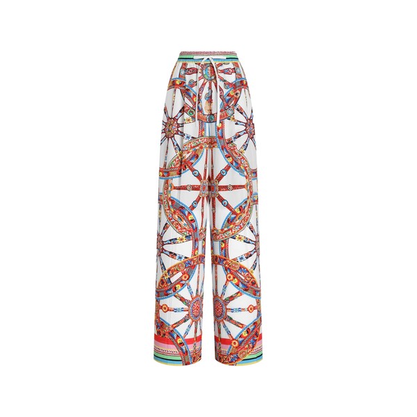 Dolce & Gabbana Carretto-print poplin trousers