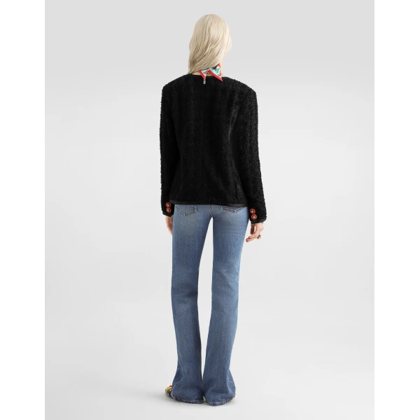 Dolce & Gabbana Carretto-print silk satin top, view 5