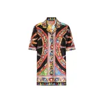 Dolce & Gabbana Carretto-print silk twill vanity shirt