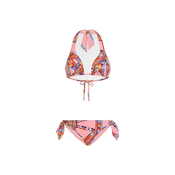 Dolce & Gabbana Carretto-print triangle bikini