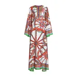Dolce & Gabbana Carretto-print twill kaftan dress