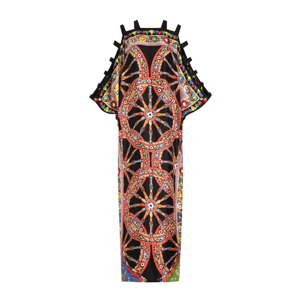 Dolce & Gabbana Carretto-print twill kaftan dress