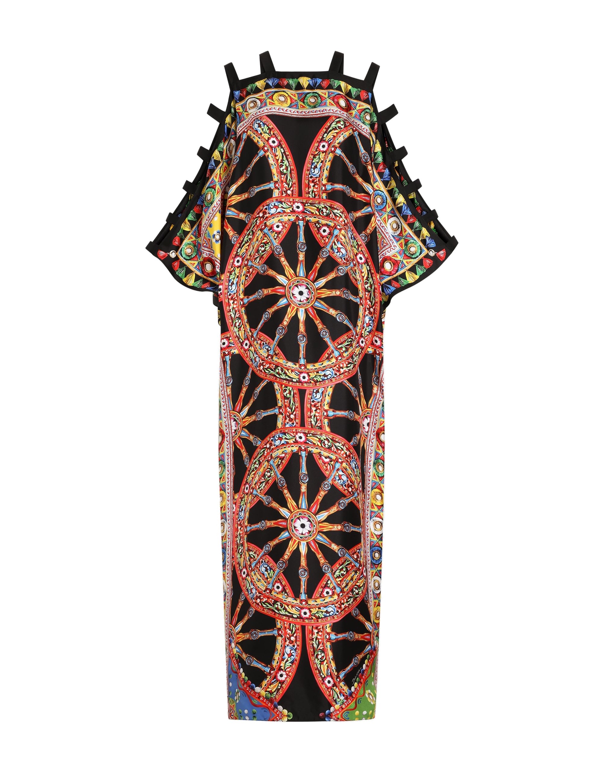 Dolce & Gabbana Carretto-print twill kaftan dress