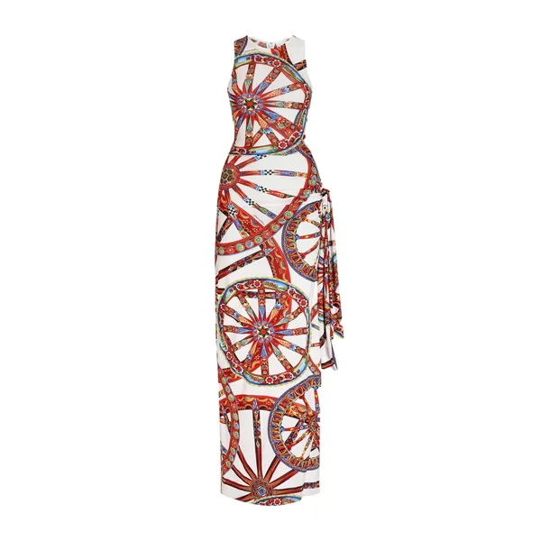 Dolce & Gabbana Carretto-print viscose jersey jumpsuit