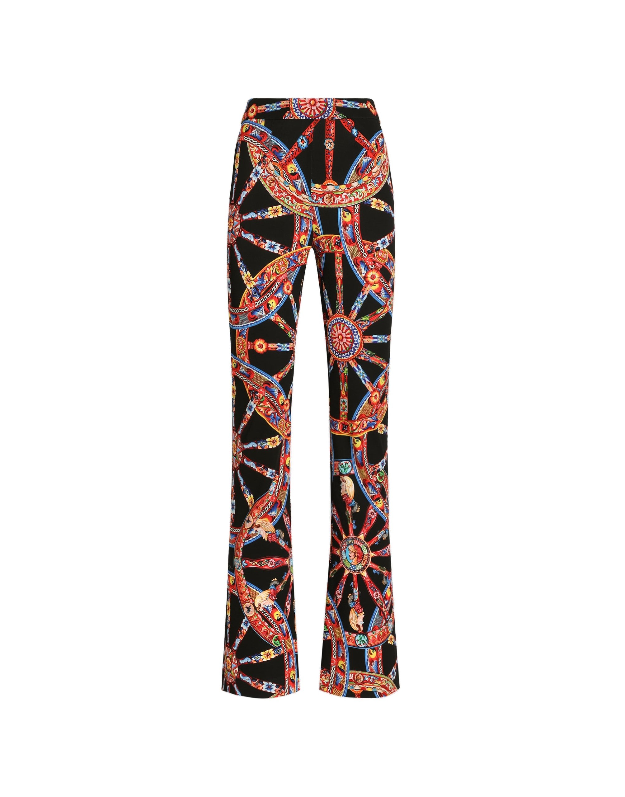 Dolce & Gabbana Carretto-print viscose jersey leggings