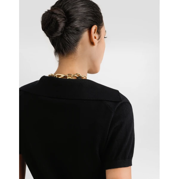 Dolce & Gabbana Cashmere polo pullover Knit, view 5