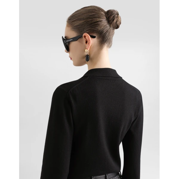 Dolce & Gabbana Cashmere polo pullover Knit, view 5