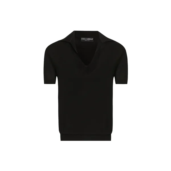 Cashmere polo pullover