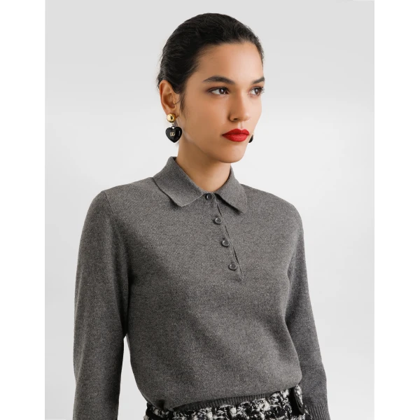 Dolce & Gabbana Cashmere polo sweater, view 4