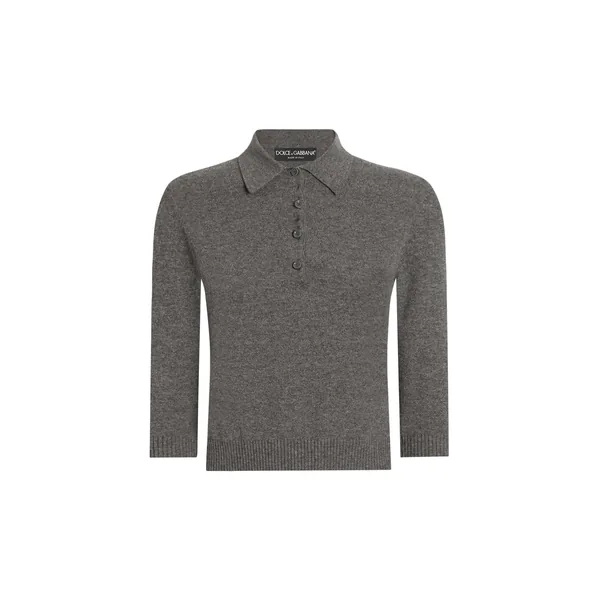 Cashmere polo sweater
