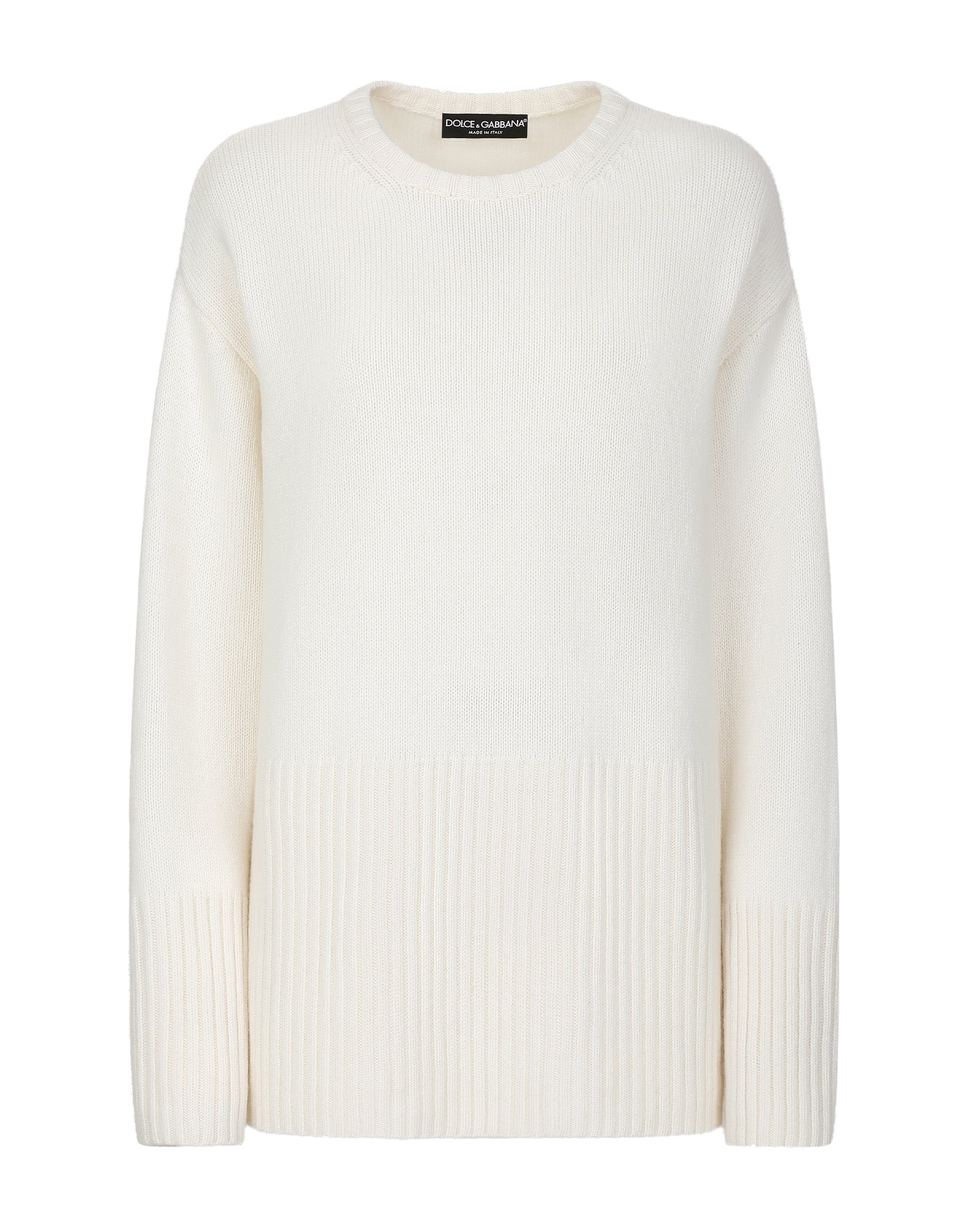 Dolce & Gabbana Cashmere sweater with DG logo embroidery