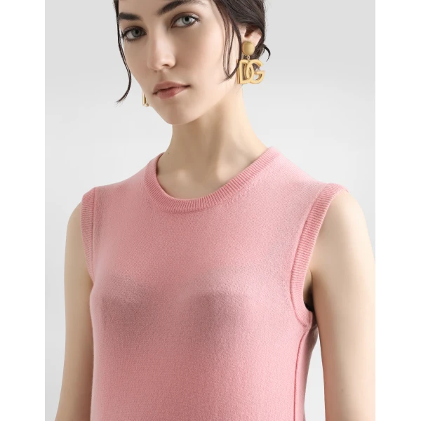 Dolce & Gabbana Cashmere tank top with inside-out seams, view 4