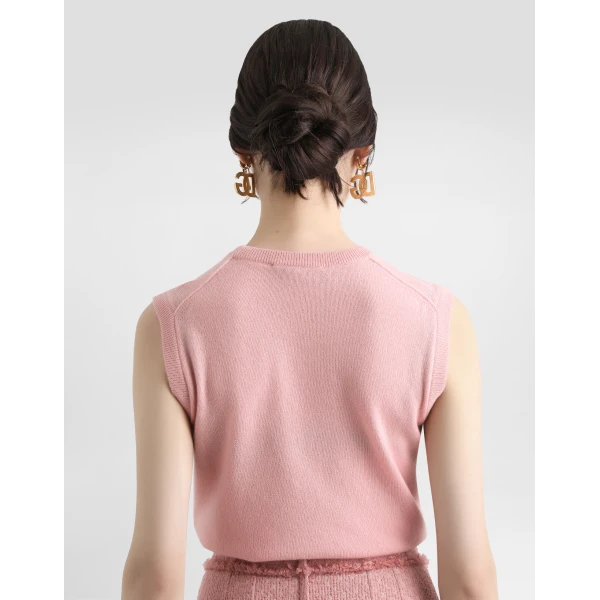Dolce & Gabbana Cashmere tank top with inside-out seams, view 5