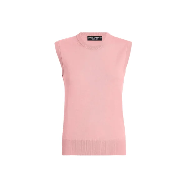 Dolce & Gabbana Cashmere tank top with inside-out seams