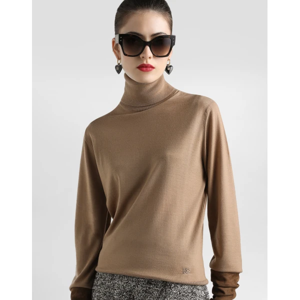 Dolce & Gabbana Cashmere turtleneck pullover Knit, view 2