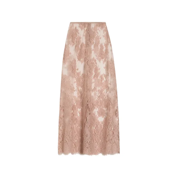 Chantilly lace midi skirt