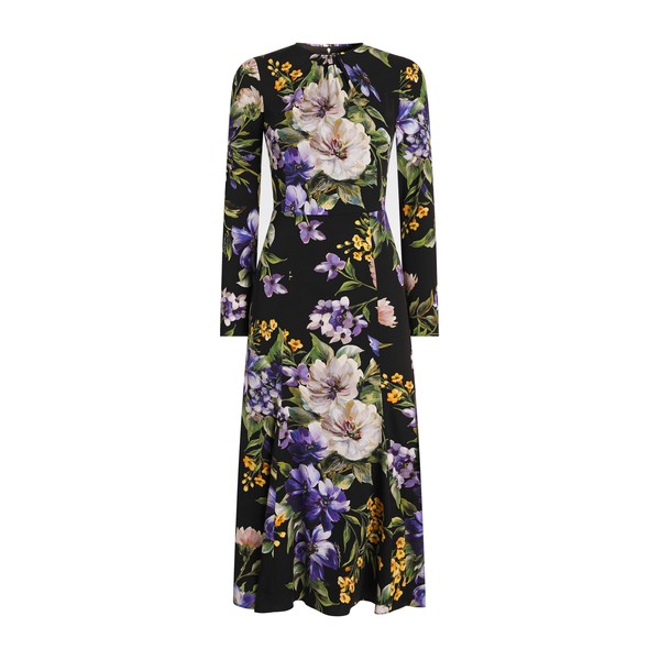 Dolce & Gabbana Charmeuse dress with floral print