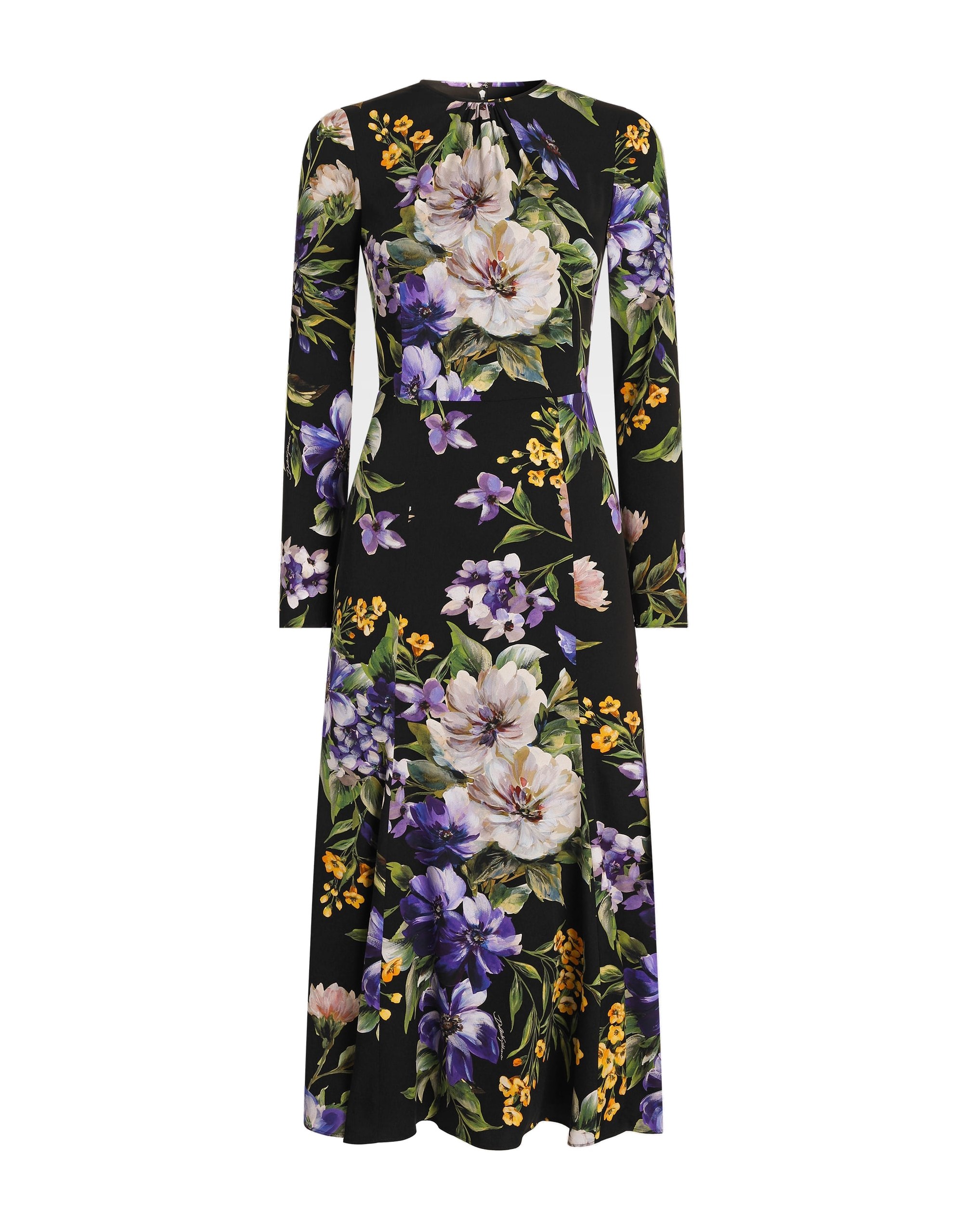 Dolce & Gabbana Charmeuse dress with floral print