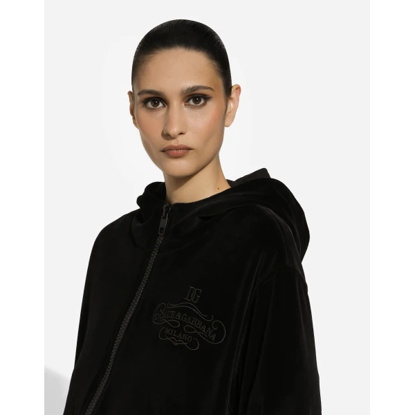Dolce & Gabbana Chenille cotton hoodie, view 4