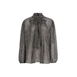 Dolce & Gabbana Chevron-print silk chiffon shirt