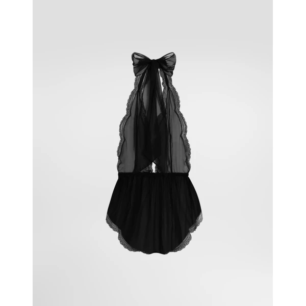 Dolce & Gabbana Chiffon and lace bodysuit, view 2
