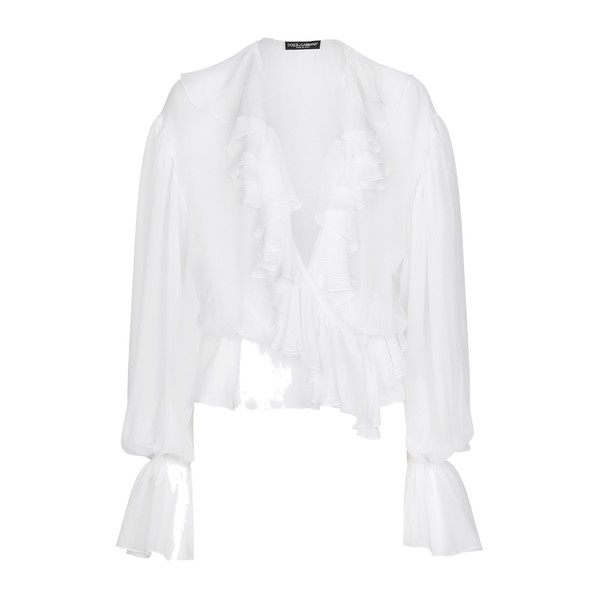 Dolce & Gabbana Chiffon blouse with ruffles