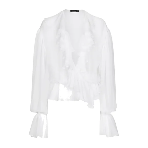Dolce & Gabbana Chiffon blouse with ruffles