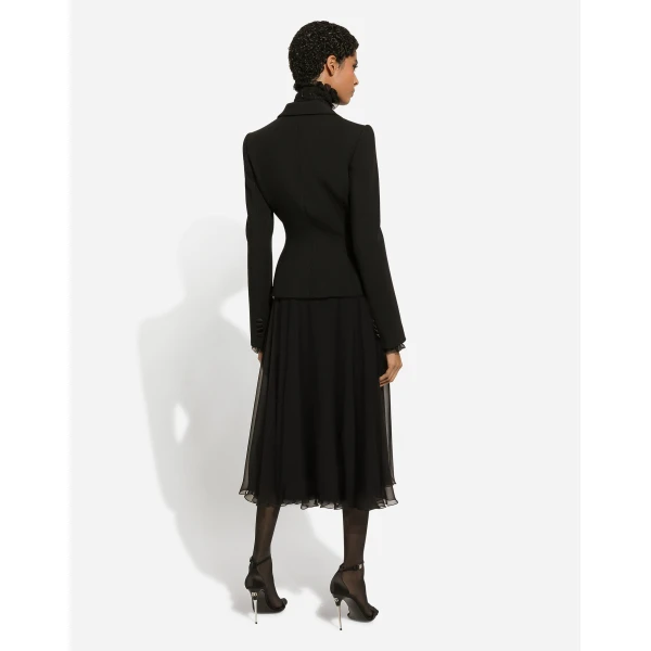 Dolce & Gabbana Chiffon calf-length circle skirt, view 4